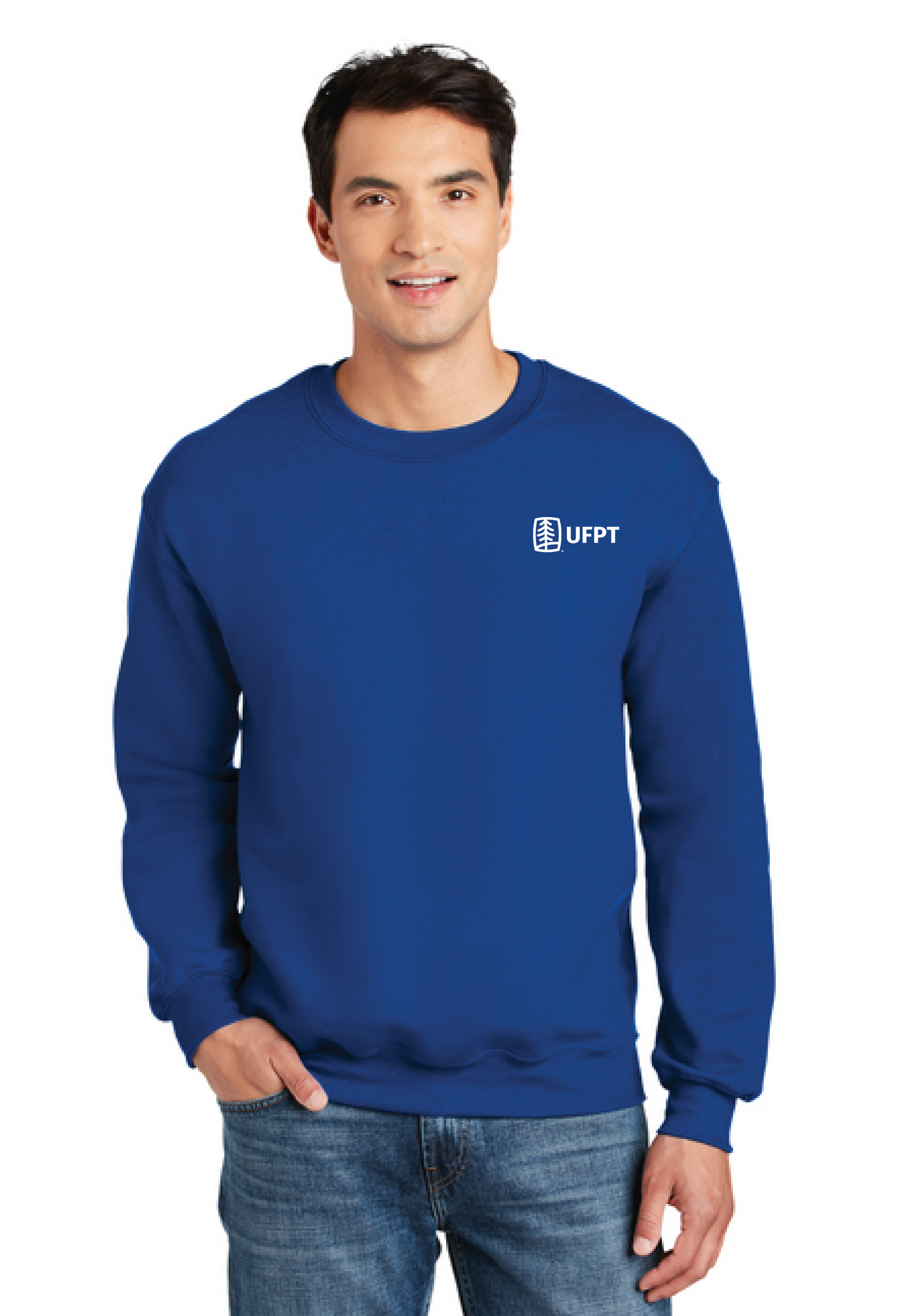 UFPT (White) Print - Gildan DryBlend Crewneck Sweatshirt