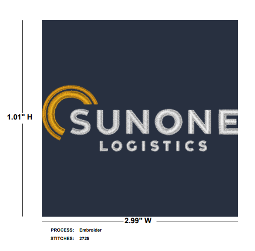 SunOne Logistics Peter Millar Perth Performance Quarter-Zip - Navy