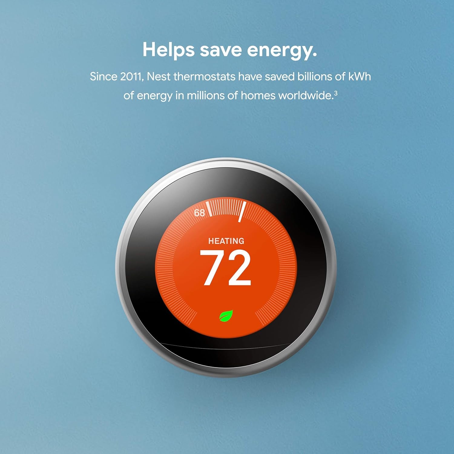 Nest Learning Thermostat - 3Rd Gen (2015) - Programmable Smart Thermostat for Home - Works with Alexa - White