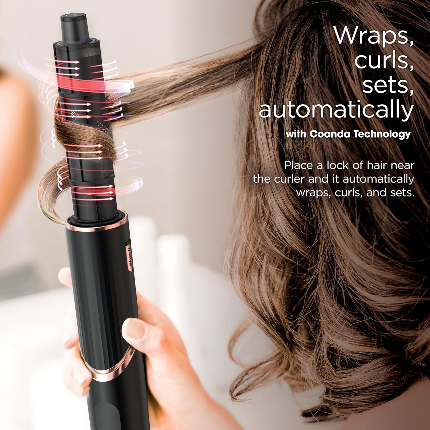 Hair Dryer | Flexstyle Hair Styling System | Portable & Powerful Blow Dryer Brush | Hair Curler & Volumizer | 6 Styling Tools Included | Best for All Hair Types | Black | HD440BK
