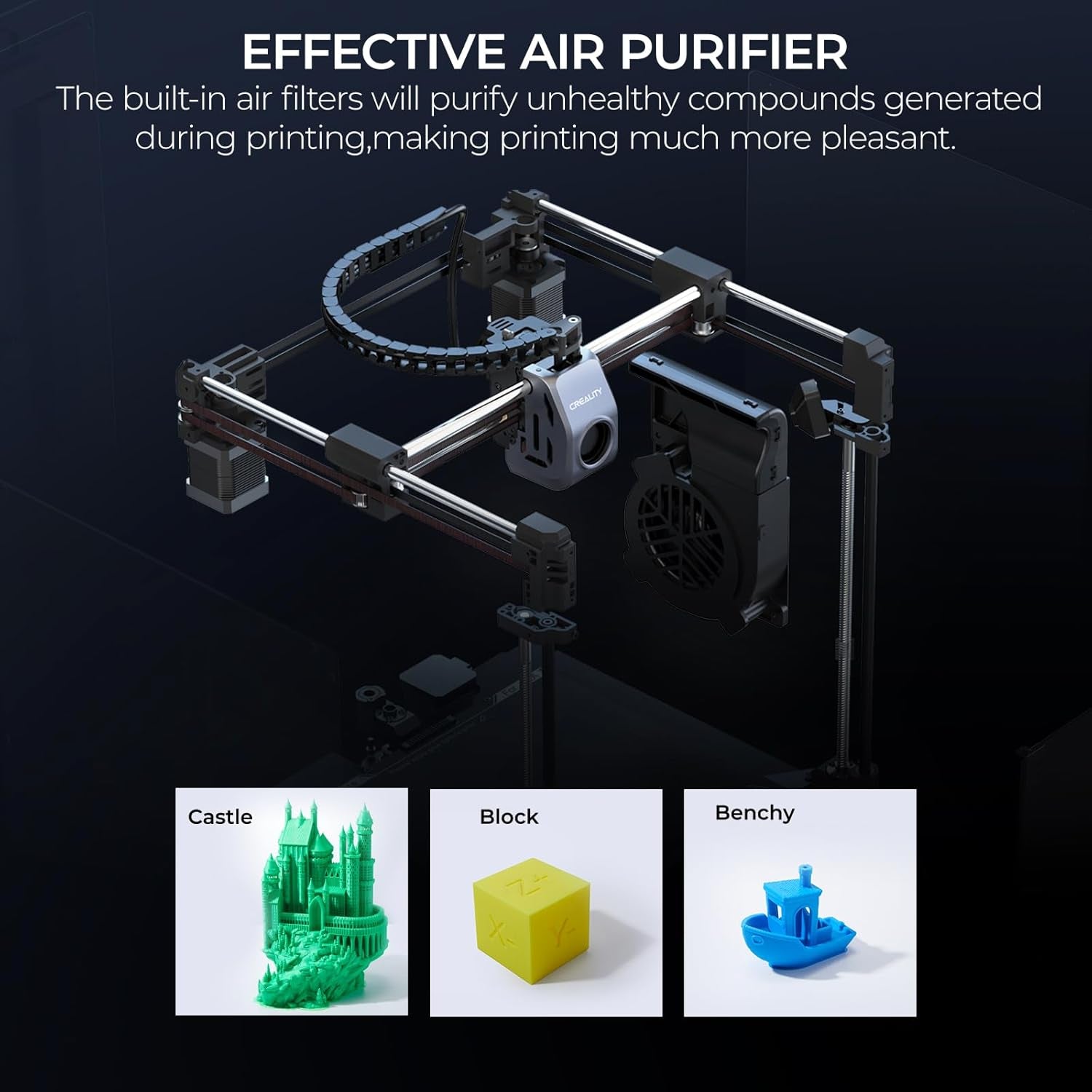 K1C 3D Printer, 2024 New Version 3D Printers with 600Mm/S Fast Printing Speed and Clog-Free Direct Extruder, Support 300℃ Printing and Carbon Fiber Filaments, Auto Leveling and AI Camera