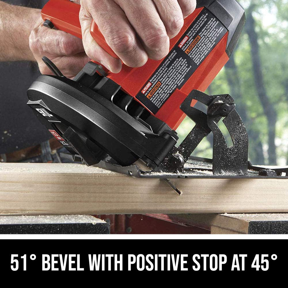 5080-01 13-Amp 7-1/4" Circular Saw, Red