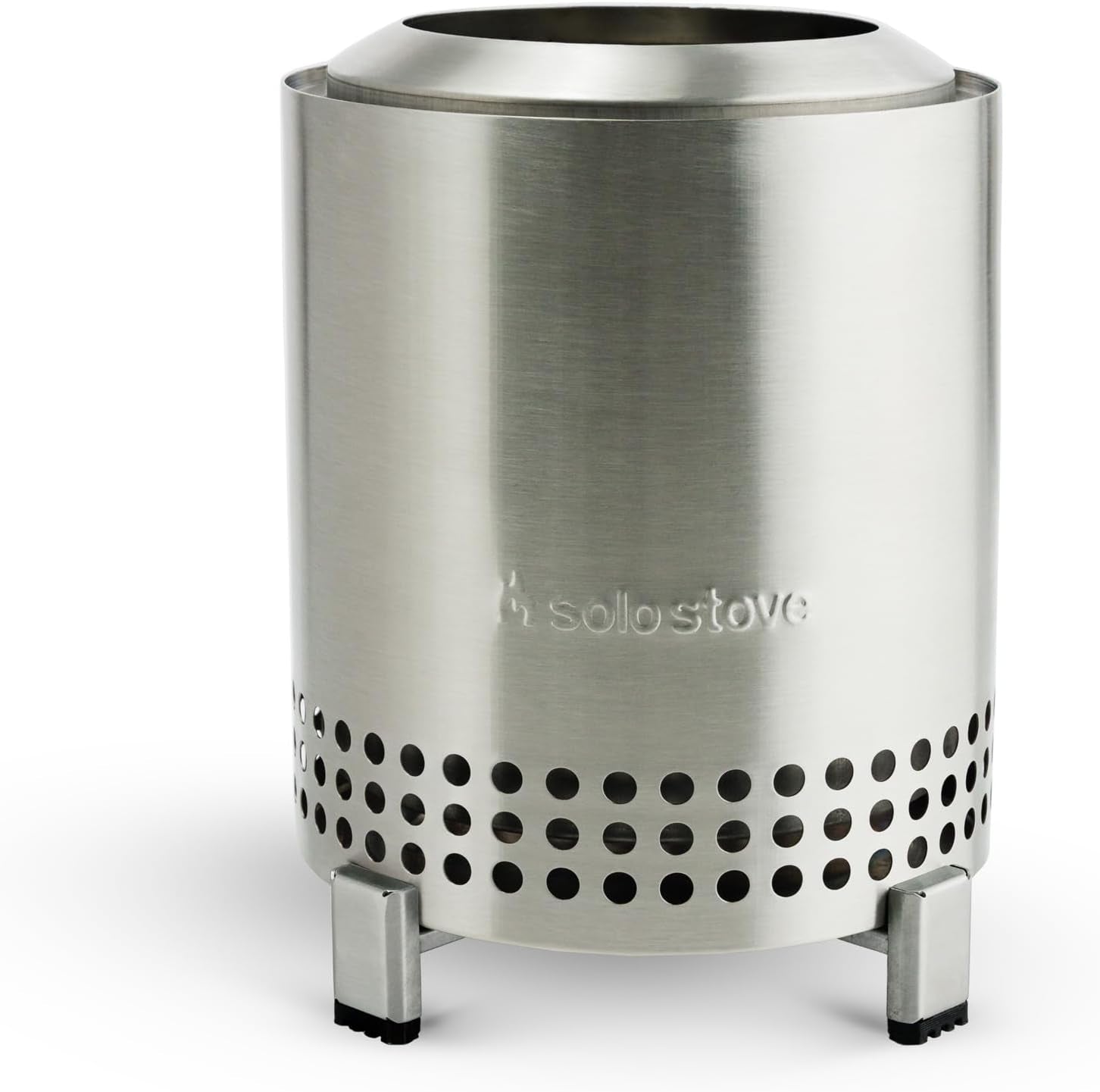 Mesa, 5.1 Inch Tabletop Fire Pit with Stand - Smokeless, Stainless Steel Fire Pit for Camping, Outdoor & Patio- Wood Burning or Pellet Fueled Portable Bonfire, 1.4Lbs, Stainless Steel