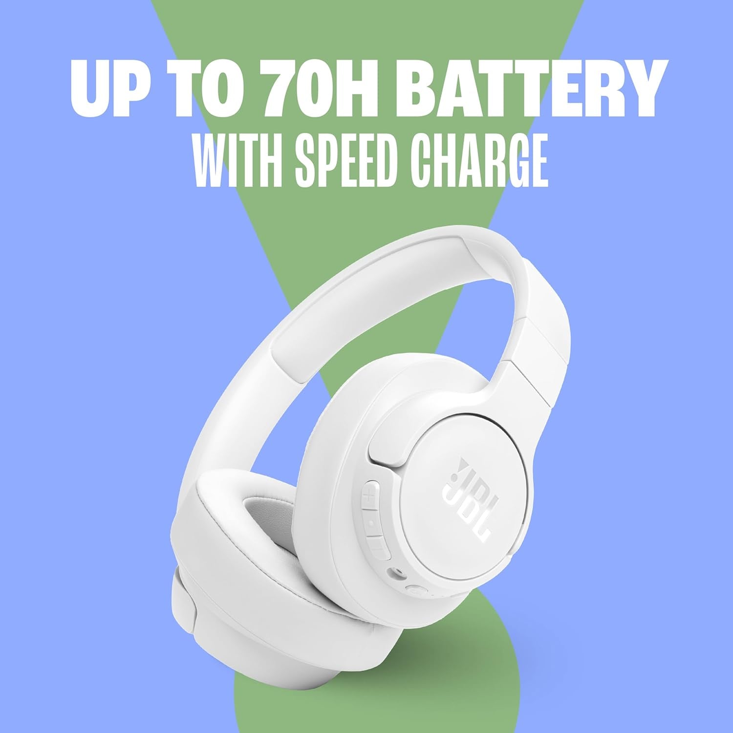 Tune 770NC - Adaptive Noise Cancelling with Smart Ambient Wireless Over-Ear Headphones, Bluetooth 5.3, up to 70H Battery Life with Speed Charge, Lightweight, Comfortable & Foldable Design (Black)