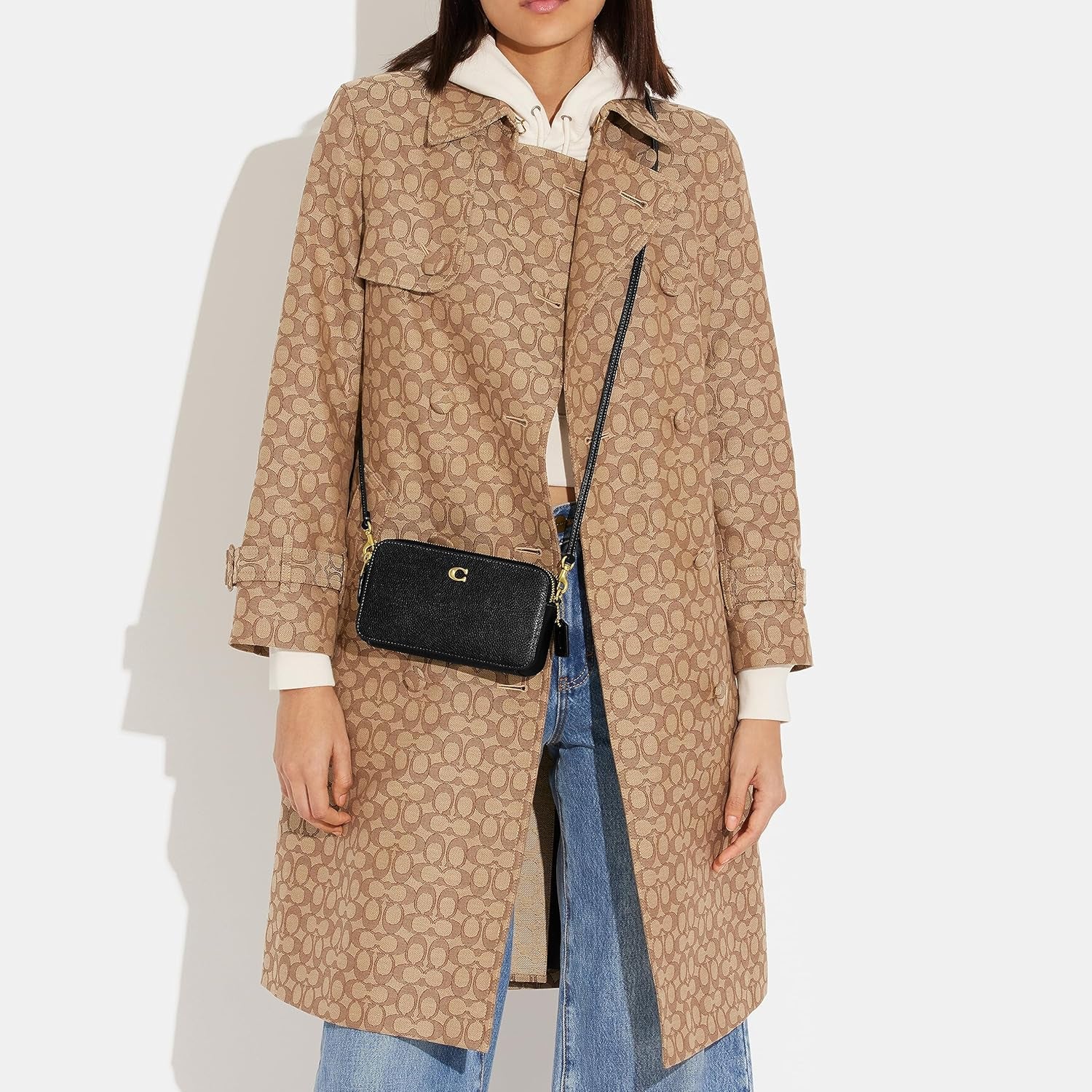 Polished Pebble Leather Kira Crossbody