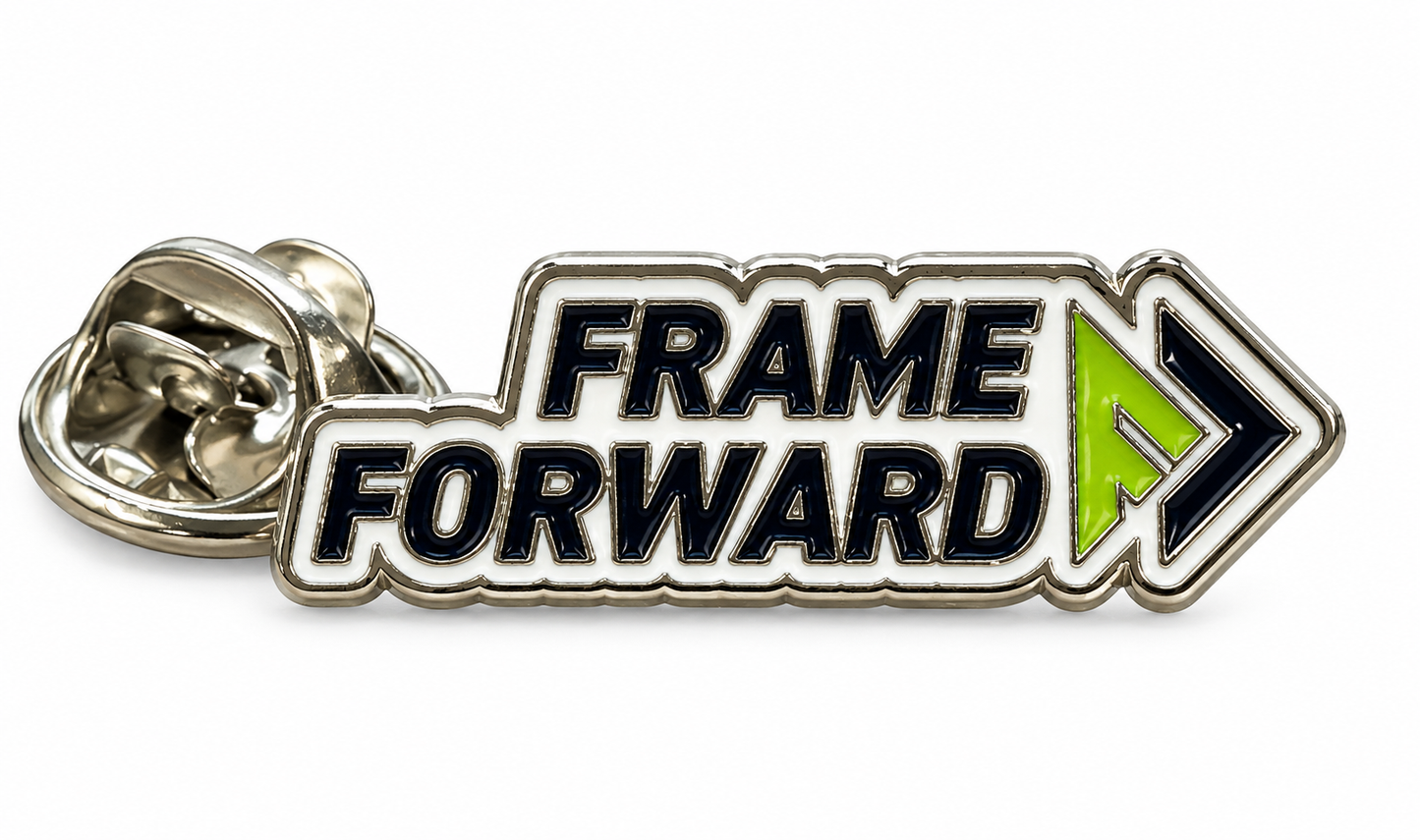 Frame Forward Enamel Pins - Pack of 50