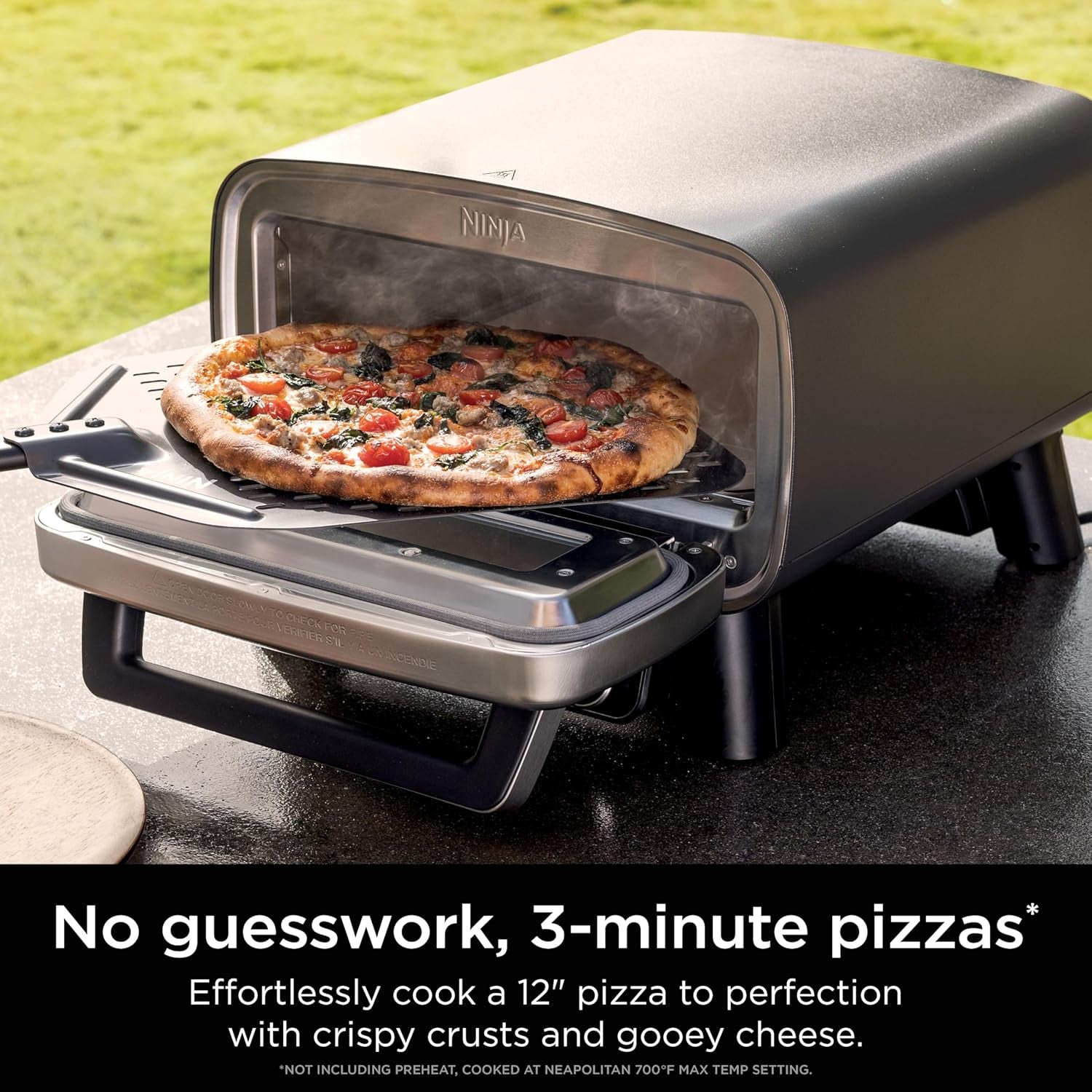 Artisan Outdoor Pizza Oven, 12-Inch, 3-Minute Pizza, Neapolitan, Thin Crust, New York Chicago, Custom, 700F Max Temperature, Electric Heat, Bake, Broil, Proof, Warm, MO201