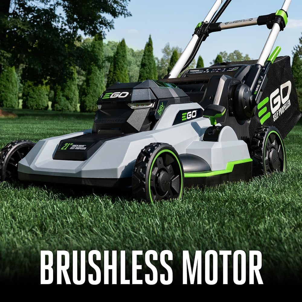 Electric Lawn Mower, Self-Propelled Cordless with Touch Drive, Includes 56V 6.0Ah Battery, 4.0Ah Battery and Rapid Charger - LM2123SP-2