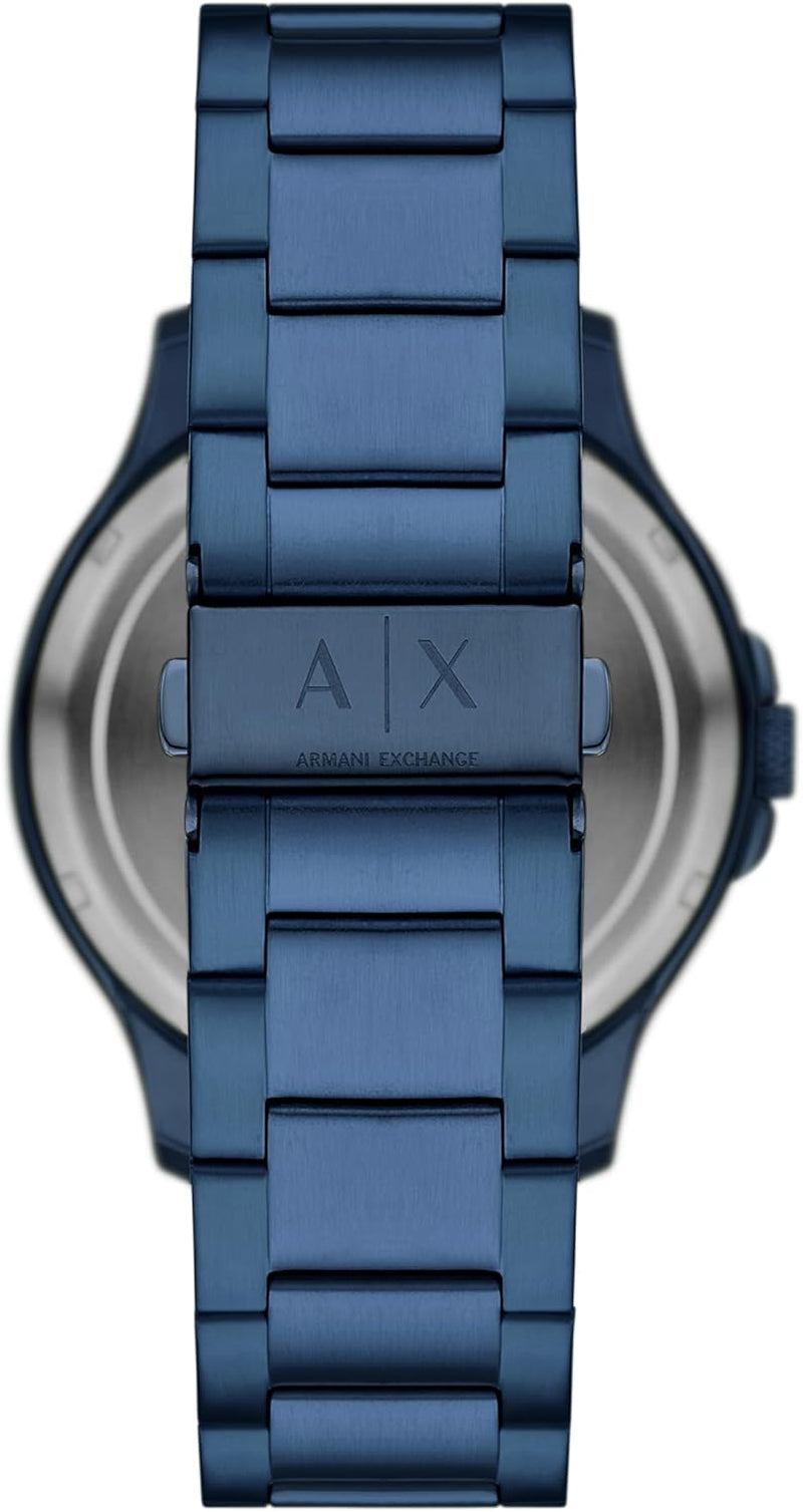 Men'S Automatic Blue Stainless Steel Watch (Model: AX2457)