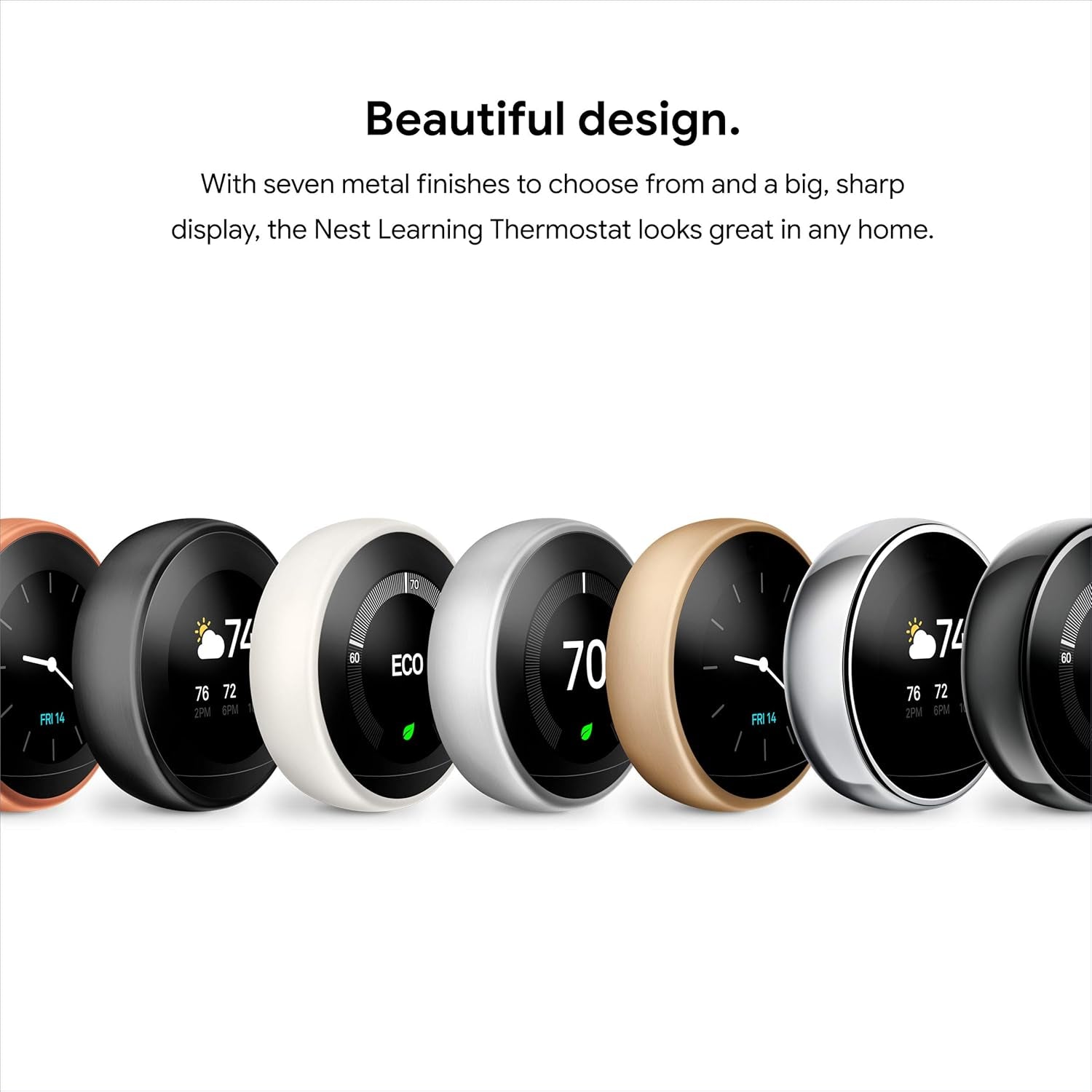 Nest Learning Thermostat - 3Rd Gen (2015) - Programmable Smart Thermostat for Home - Works with Alexa - White