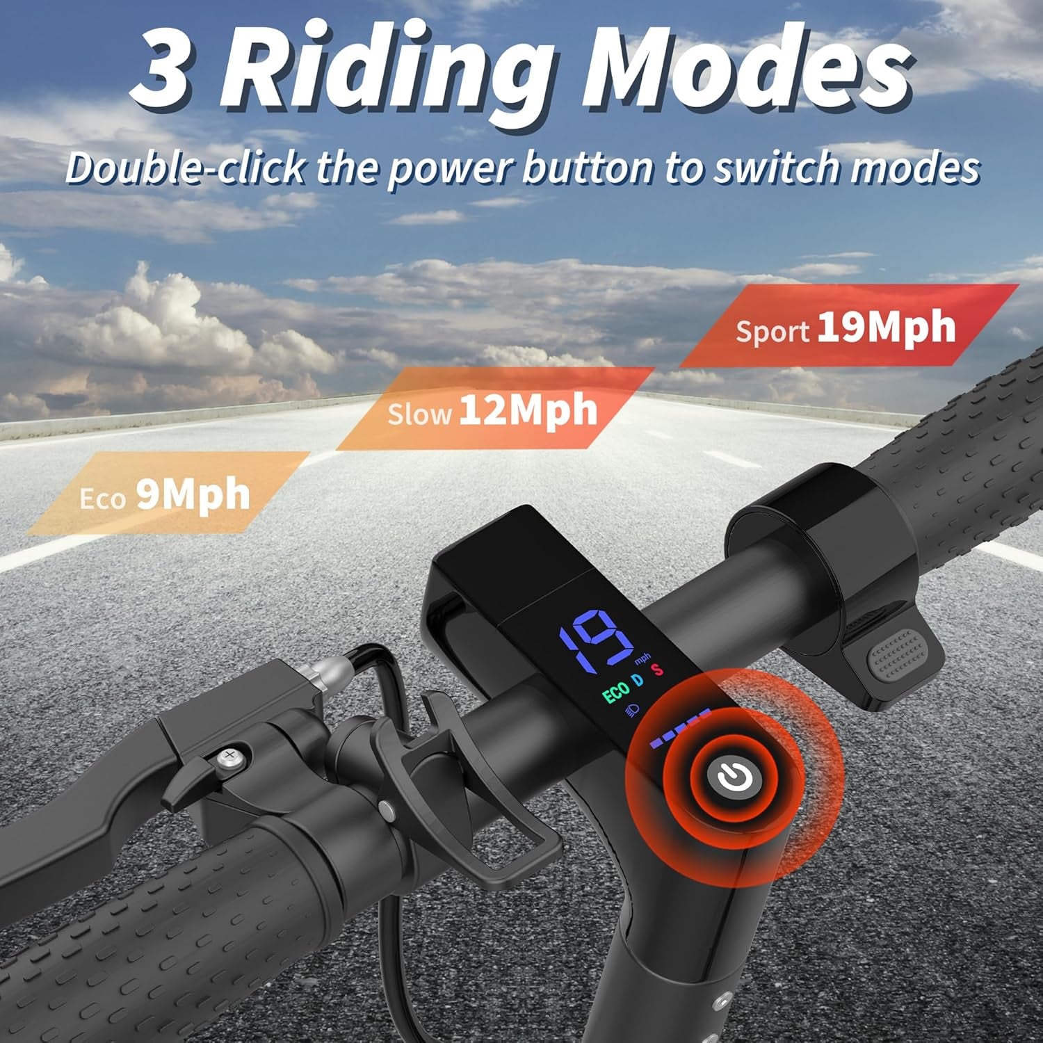 Electric Scooter with Seat for Adults - 19MPH & 21-Mile Range, 350W Motor, 8.5" Solid Tires with App Control & Dual Brake System - UL2272 Certified Folding Commuter E-Scooter for Adults