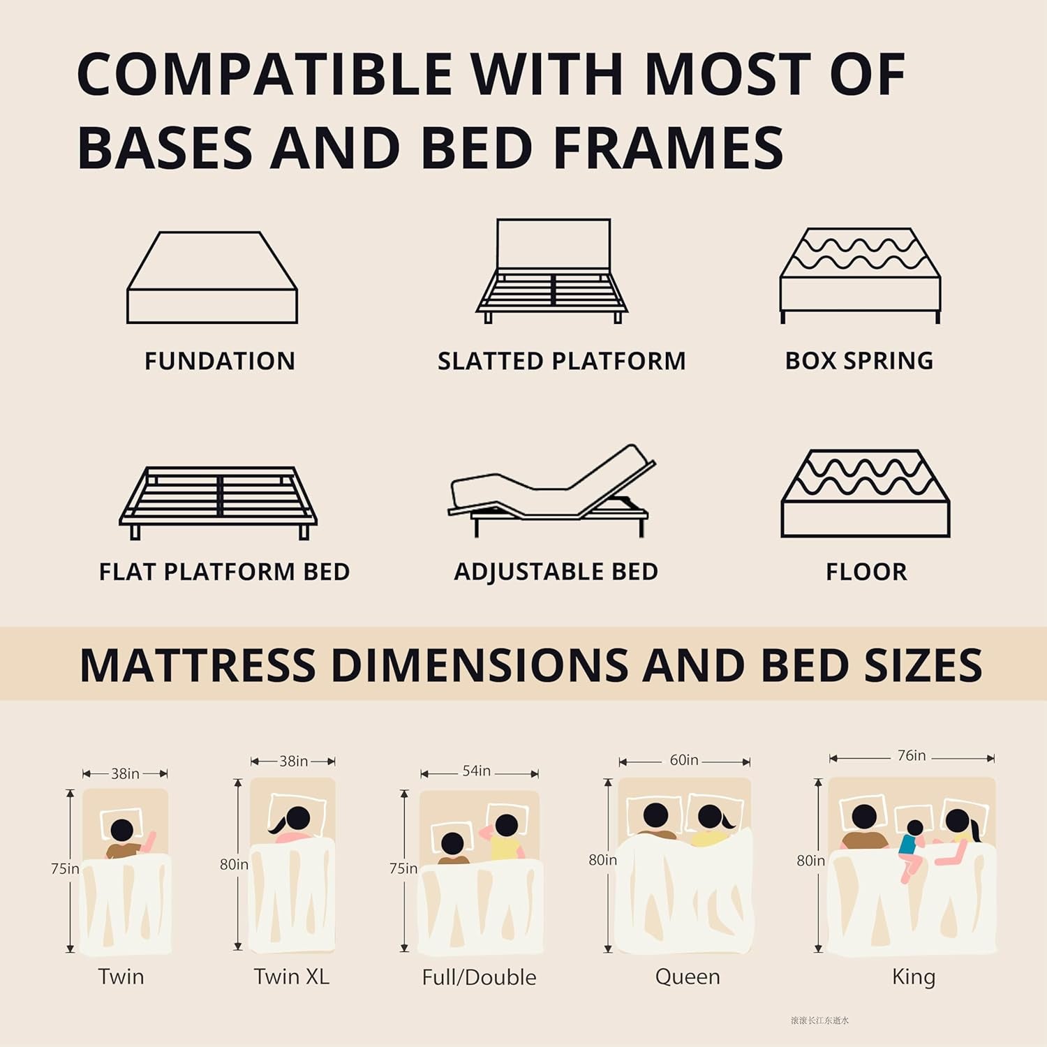 EGOHOME 12 Inch Twin Memory Foam Mattress for Back Pain, Cooling Copper Gel Bed in a Box, Foam Made in USA, Certipur-Us Certified, Therapeutic Medium Firm, Daybed 38X75X12 Black