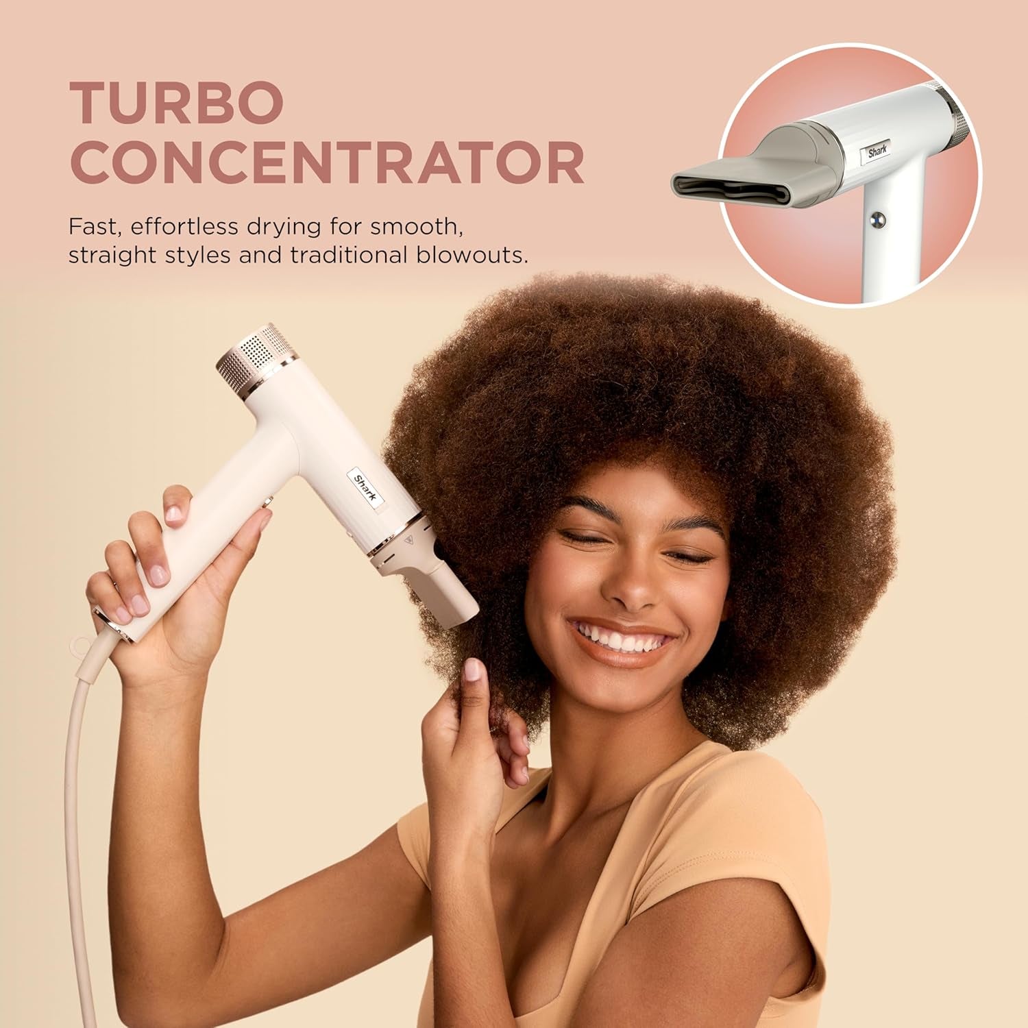 Hair Dryer | Speedstyle | No Heat Damage Hair Styling Tool | 3 Styling Tools Included | Portable & Powerful Blow Dryer | Best for Straight & Wavy Hair | Silk | HD331