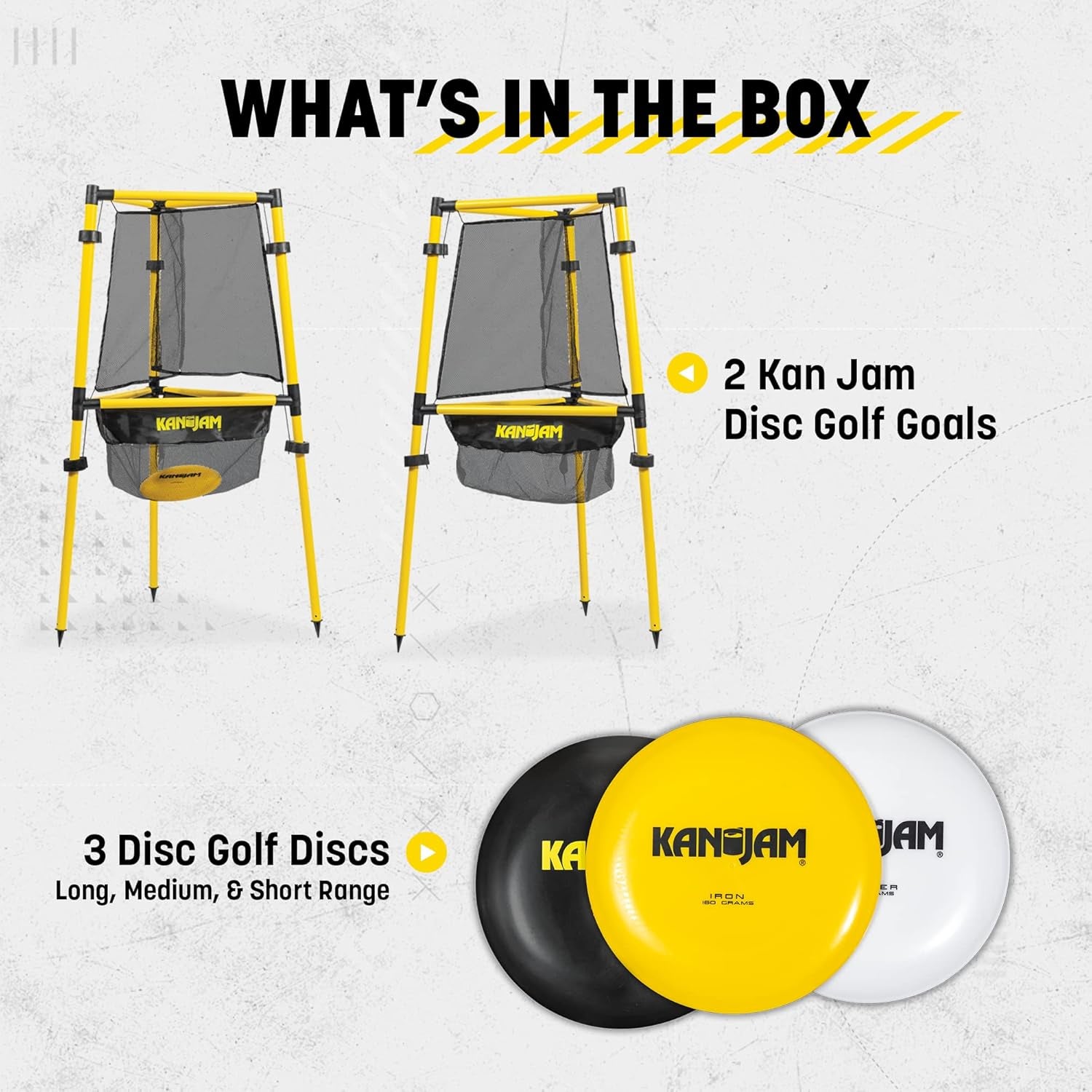 Ultimate Disc Golf Set with 1 Disc Golf Discs and 2 Disc Golf Basket Retrievers - Outdoor Frisbee Golf Game with Carry Bag