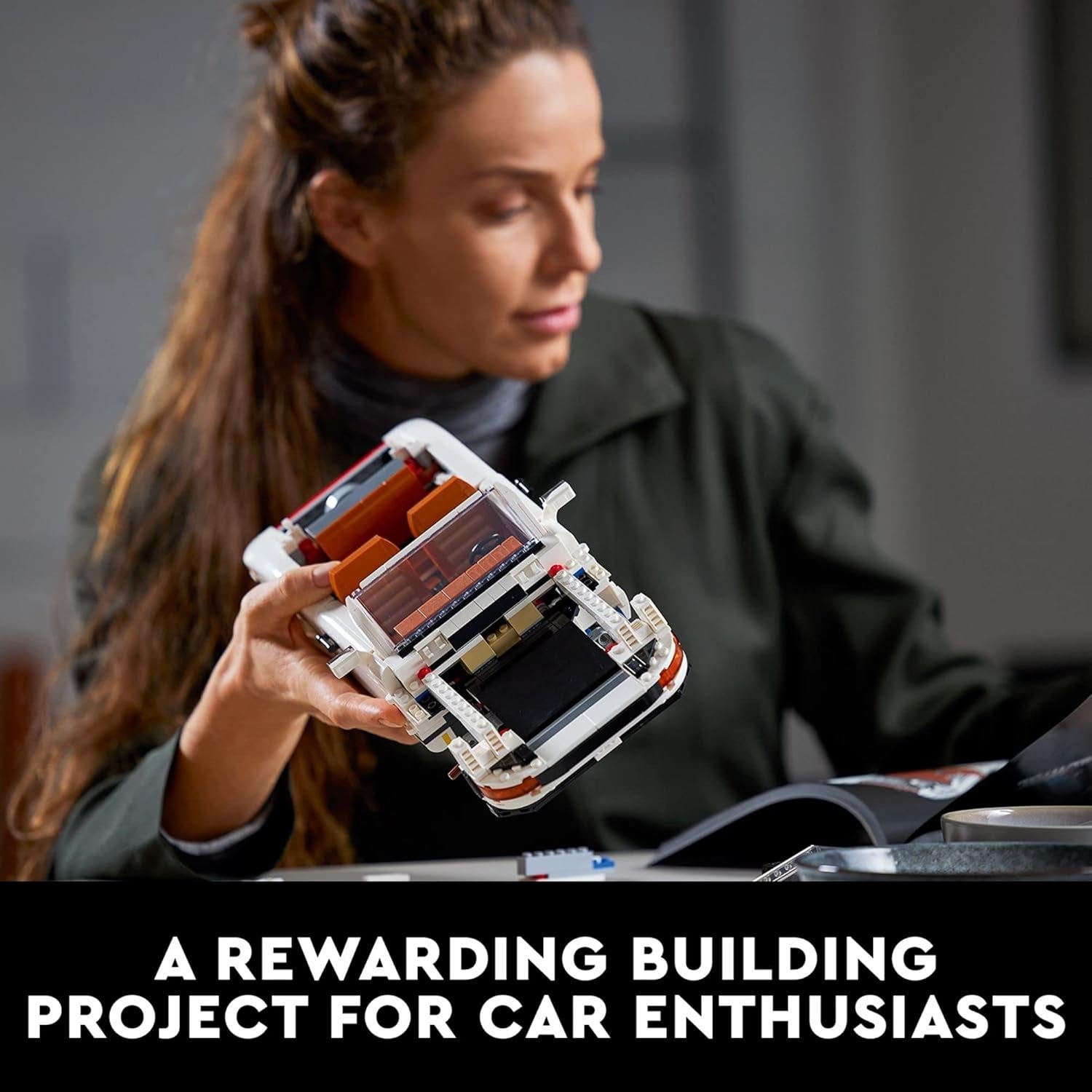 Icons Porsche 911 10295 Building Set, Collectible Turbo Targa, 2In1 Porsche Race Car Model Kit for Adults and Teens to Build, Gift Idea