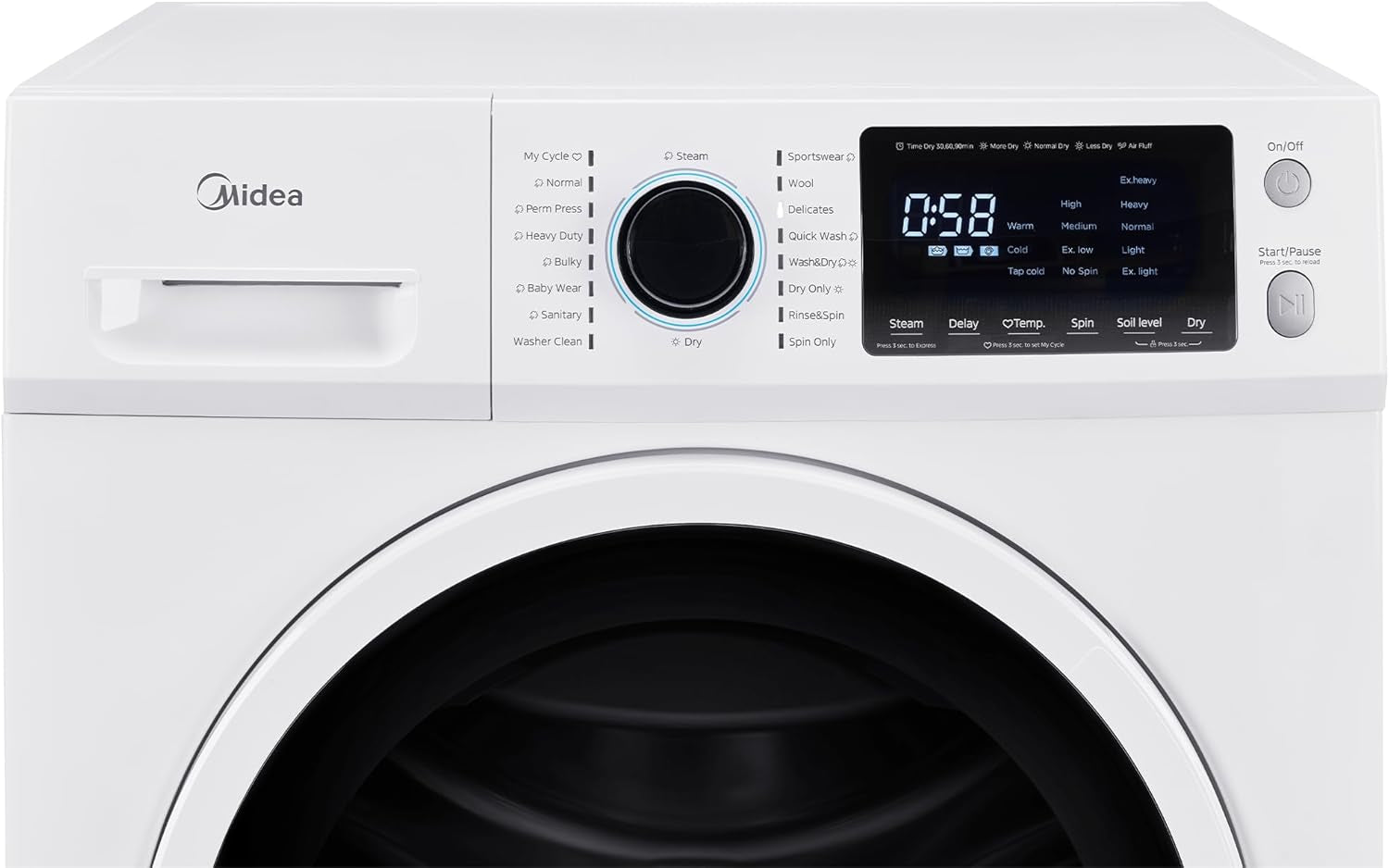 24 Inch Washer and Dryer Combo, All in One Washer and Dryer 2.7 Cu.Ft 26Lbs, Ventless Washing Machine, Steam Care, Overnight Dry, 1400 RPM, 16 Cycles Front Load Washer, Full-Automatic, White