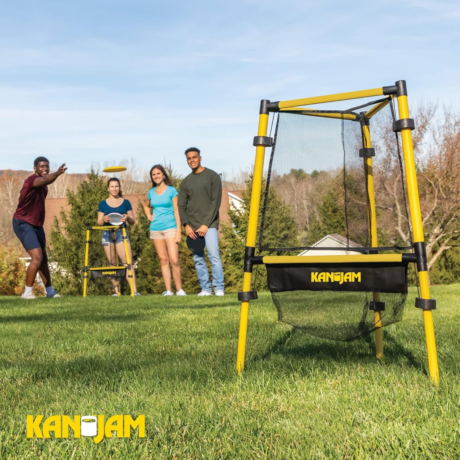 Ultimate Disc Golf Set with 1 Disc Golf Discs and 2 Disc Golf Basket Retrievers - Outdoor Frisbee Golf Game with Carry Bag