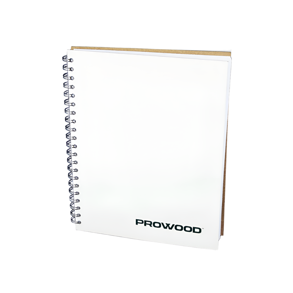 ProWood A4 Leather Spiral Notebook