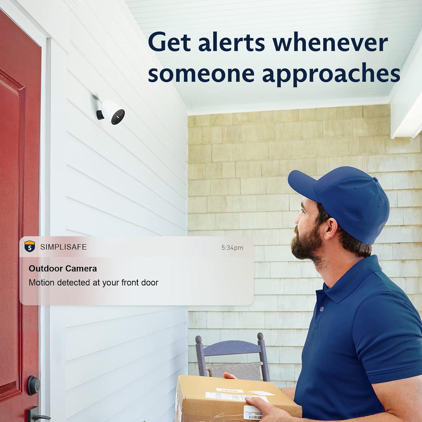 10 Piece Wireless Home Security System with Outdoor Camera - Optional 24/7 Professional Monitoring - No Contract - Compatible with Alexa and Google Assistant