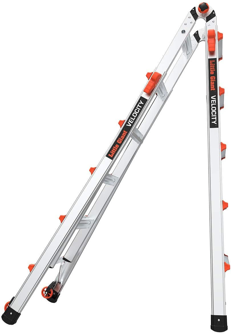 Ladder Systems, Velocity with Wheels, M22, 22 Ft, Multi-Position Ladder, Aluminum, Type 1A, 300 Lbs Weight Rating, (15422-001)