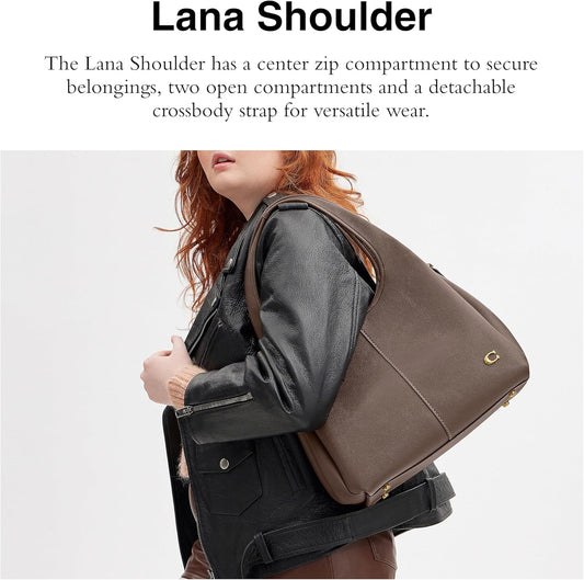 Women'S Polished Pebble Leather Lana Shoulder Bag