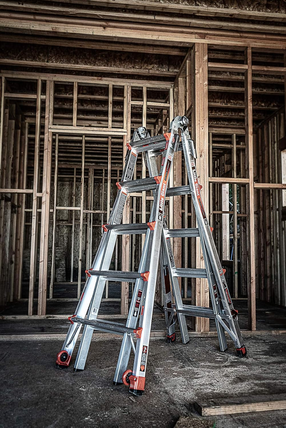 Ladder Systems, Velocity with Wheels, M22, 22 Ft, Multi-Position Ladder, Aluminum, Type 1A, 300 Lbs Weight Rating, (15422-001)