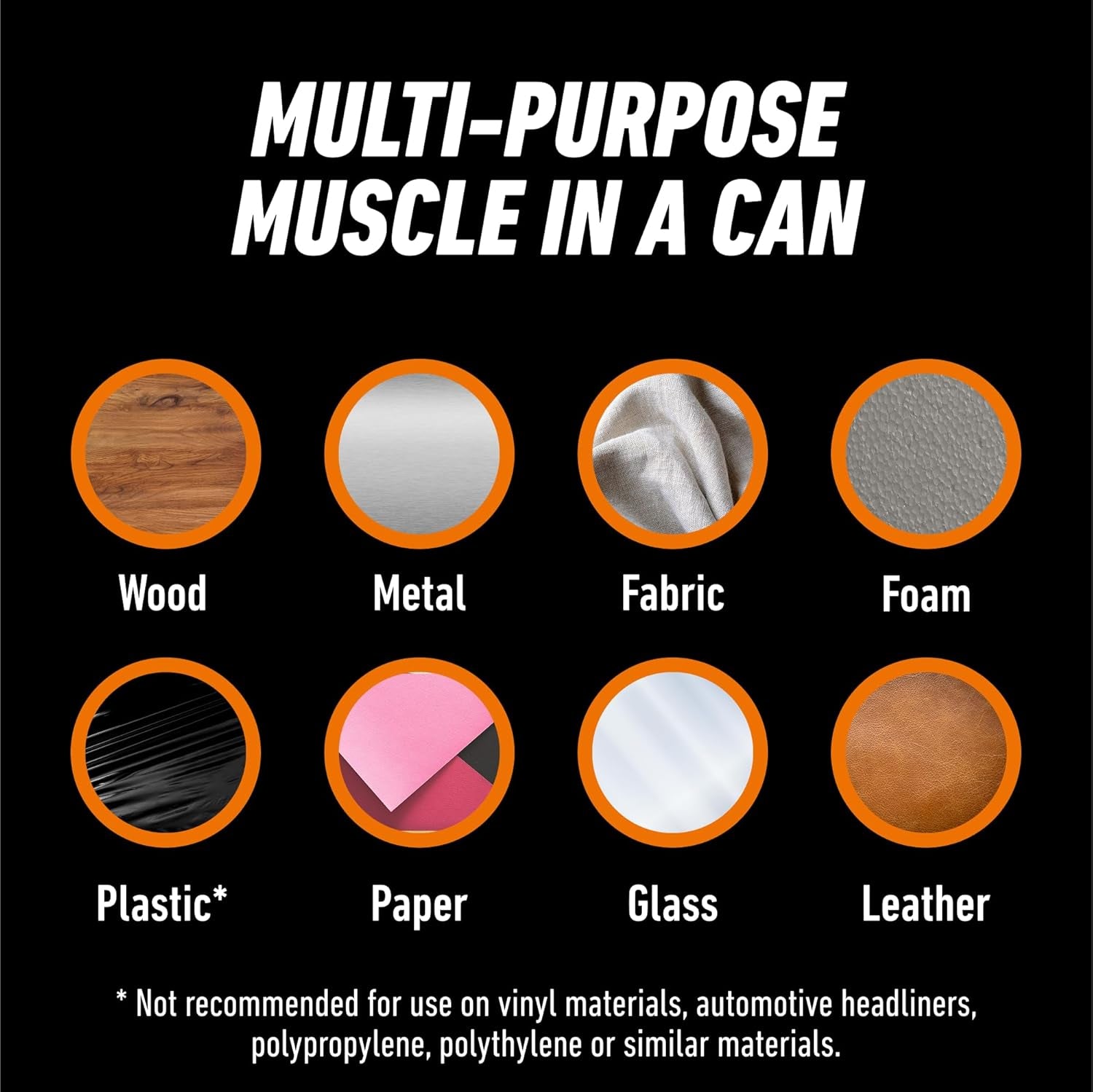 Heavy Duty Spray Adhesive, Clear Glue, 14 Ounce (Pack of 1) - All Purpose with Comfort Nozzle for Indoor or Outdoor