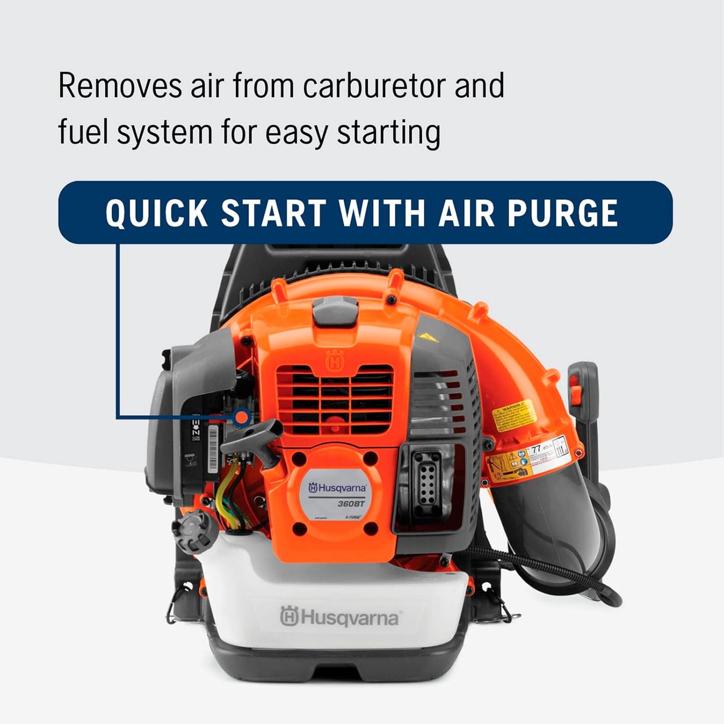 360BT Gas Leaf Blower, 65.6-Cc 3.81-HP 2-Cycle Backpack Leaf Blower with 890-CFM, 232-MPH, 30-N Powerful Clearing Performance and Load-Reducing Harness, Gifts for Men
