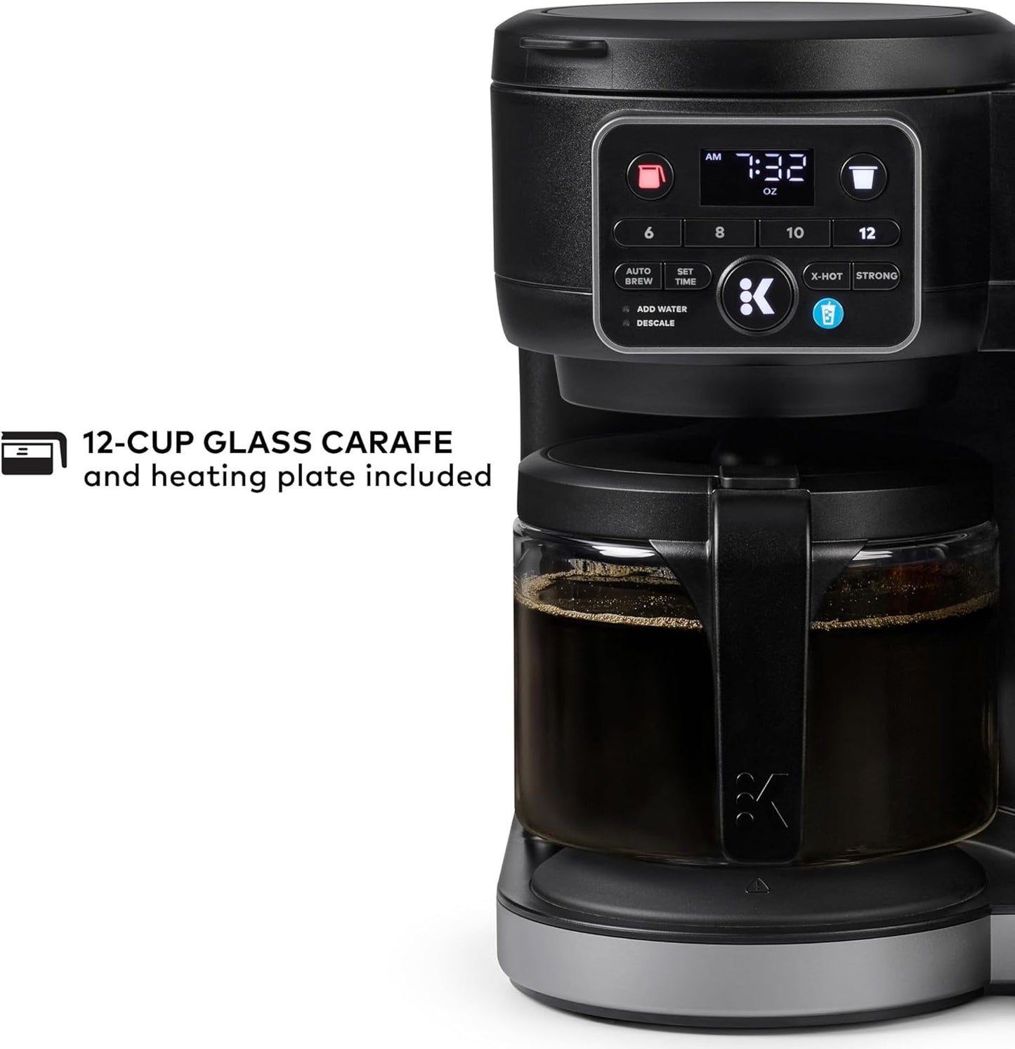 K-Duo Hot & Iced Single Serve & Carafe Coffee Maker, Multistream Technology, 72Oz Reservoir (Gen 2)