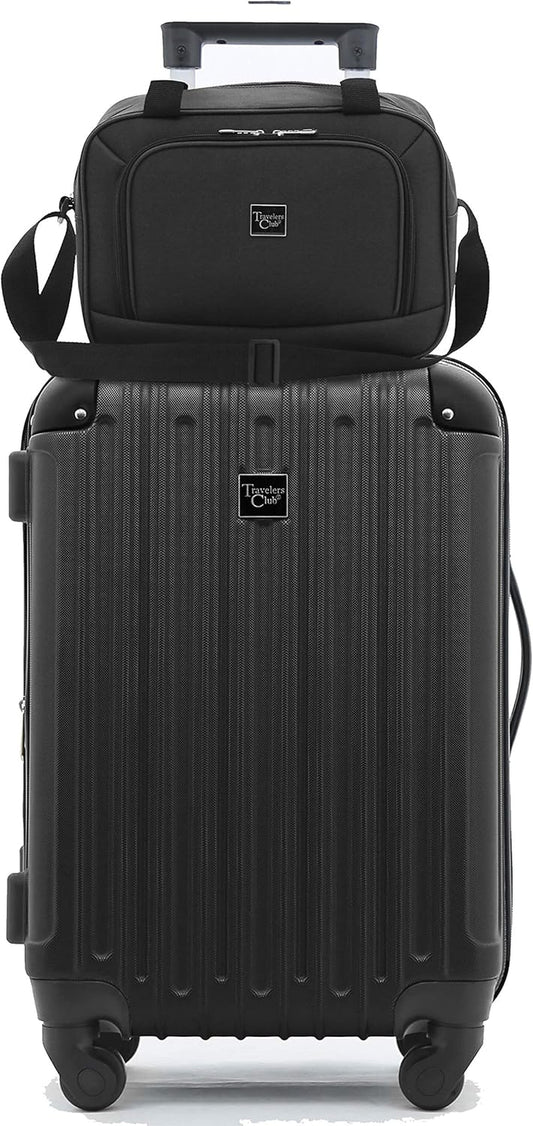 Midtown Hardside Luggage Travel, Black, 4-Piece Set