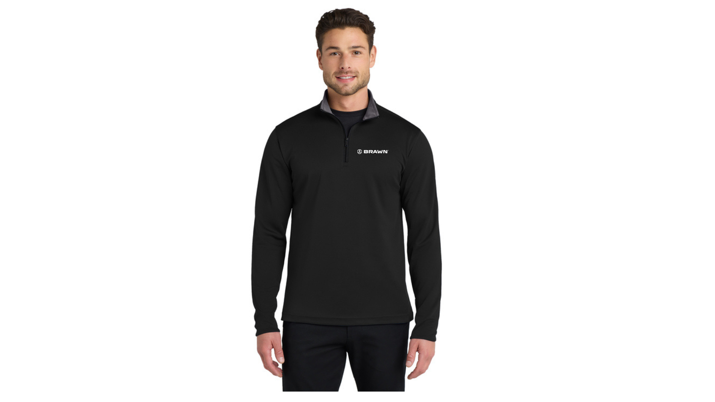 BRAWN Port Authority Men's Silk Touch Performance Quarter-Zip