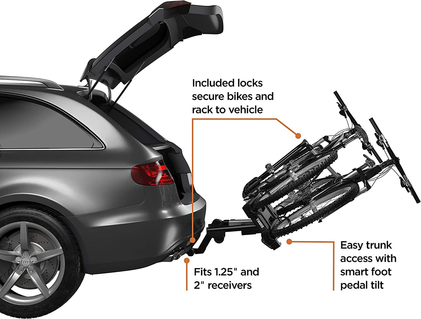 Easyfold XT 2 Hitch Bike Rack , Black