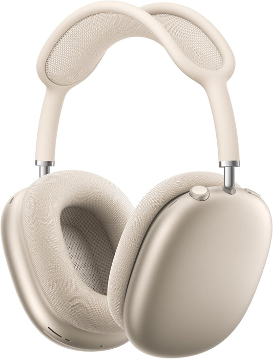 Airpods Max Wireless Over-Ear Headphones, Pro-Level Active Noise Cancellation, Transparency Mode, Personalized Spatial Audio, USB-C Charging, Bluetooth Headphones for Iphone - Starlight
