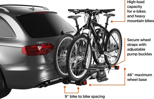 Easyfold XT 2 Hitch Bike Rack , Black