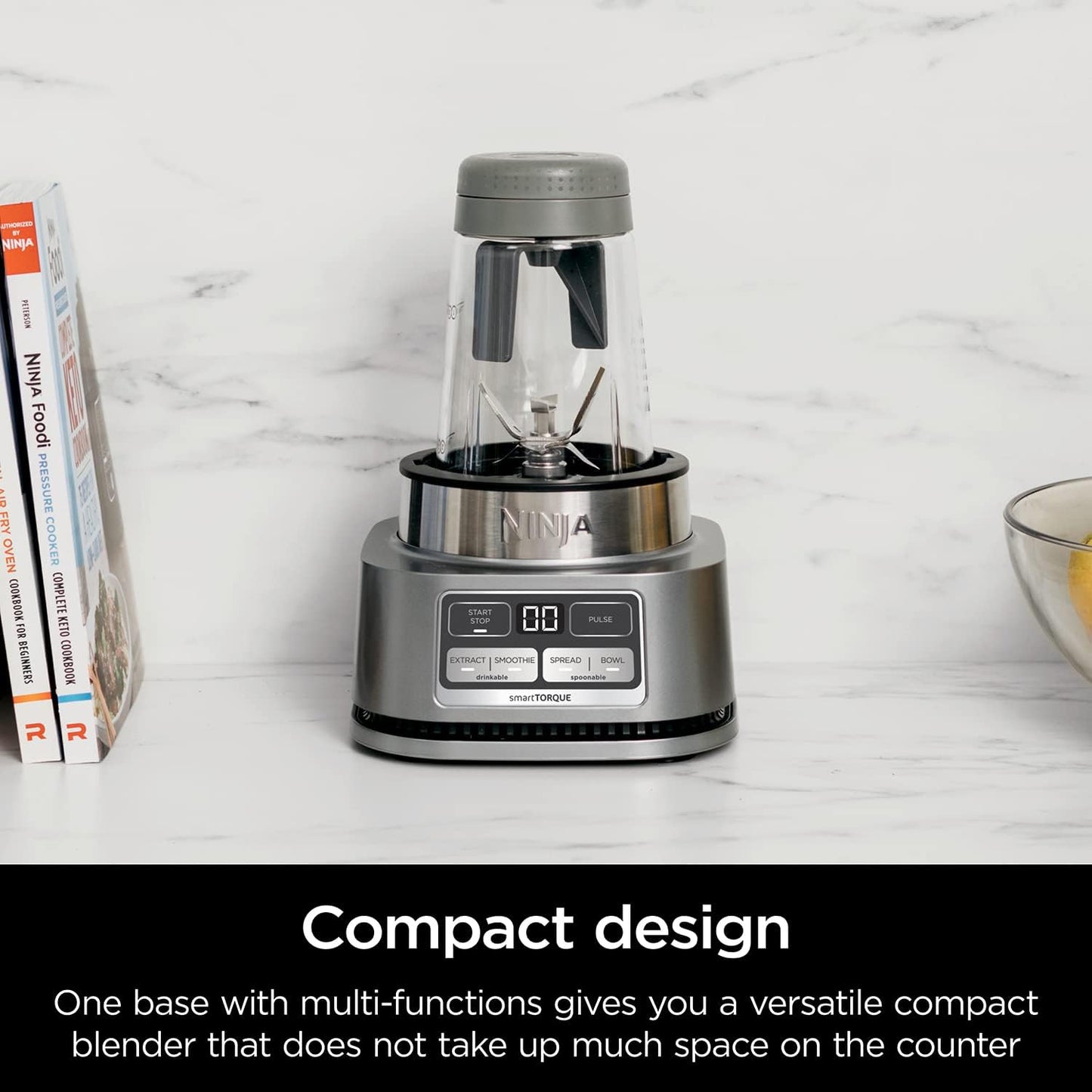 Blenders for Kitchen | Smoothie Blender, Mixer, Grinder - Premium Blending Performance for Sauces, Frozen Drinks, and More | 1200 Peak Watt Motor | SS101 Foodi Personal Smoothie Maker