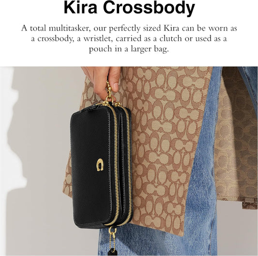 Polished Pebble Leather Kira Crossbody