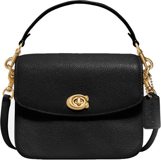 Polished Pebbled Leather Cassie Crossbody 19