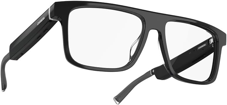 Smart Glasses with Alexa, Smart audio glasses, Sprinter black frames with blue light filtering lenses, Square