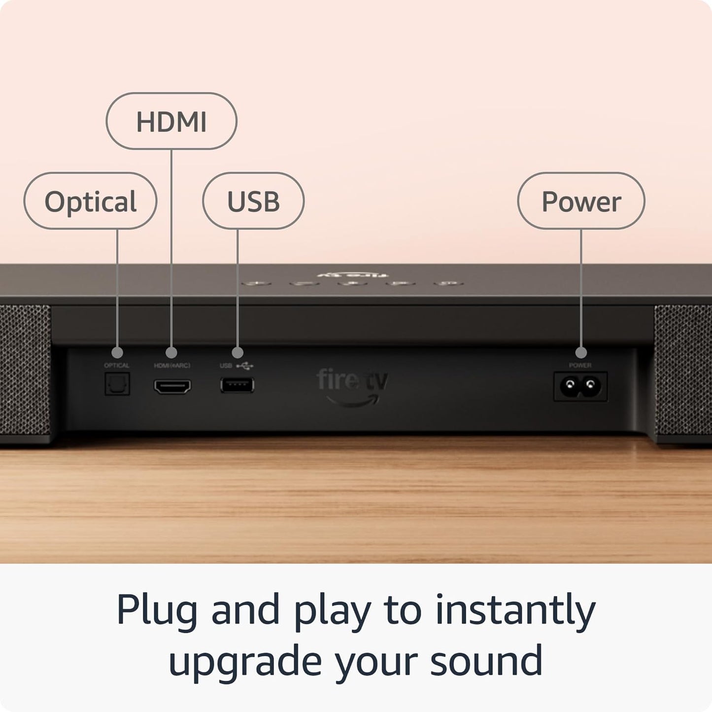 Fire TV Soundbar plus with Subwoofer and Surround Sound Speakers (Newest Model), 5.1 Channel, Dolby Atmos, Clear Dialogue