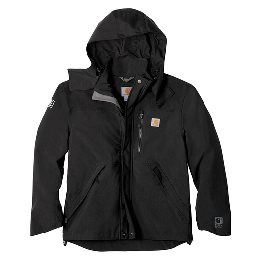 Black Carhartt Waterproof Shoreline Jacket