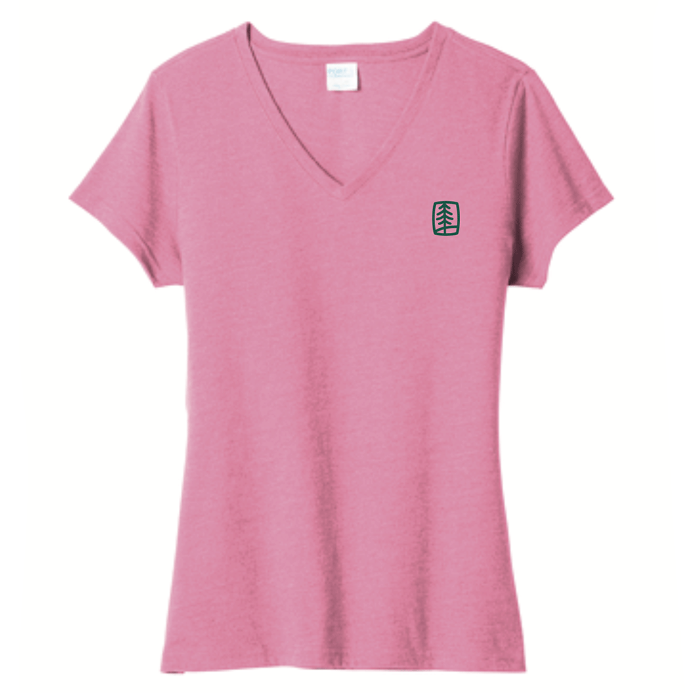 Ladies V-Neck Crew Tee