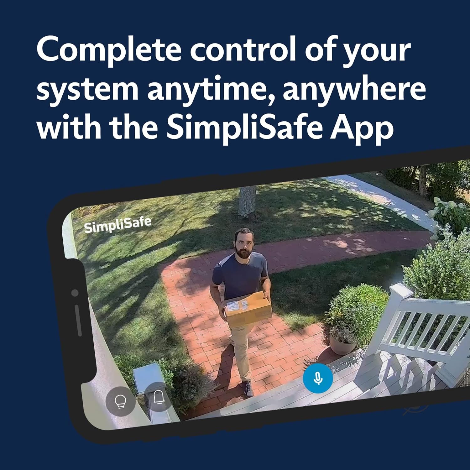 10 Piece Wireless Home Security System with Outdoor Camera - Optional 24/7 Professional Monitoring - No Contract - Compatible with Alexa and Google Assistant