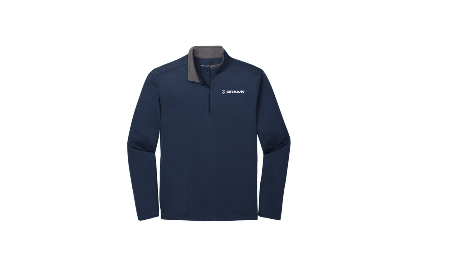 BRAWN Port Authority Men's Silk Touch Performance Quarter-Zip
