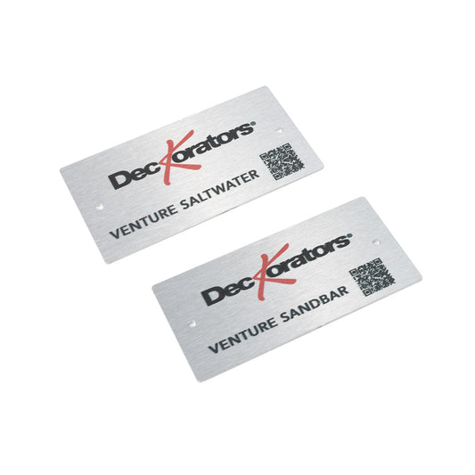 2" x 4" Aluminum Deckorators Deck Board Plaques