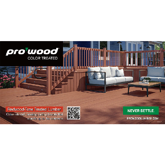 ProWood Redwood Tone Banner