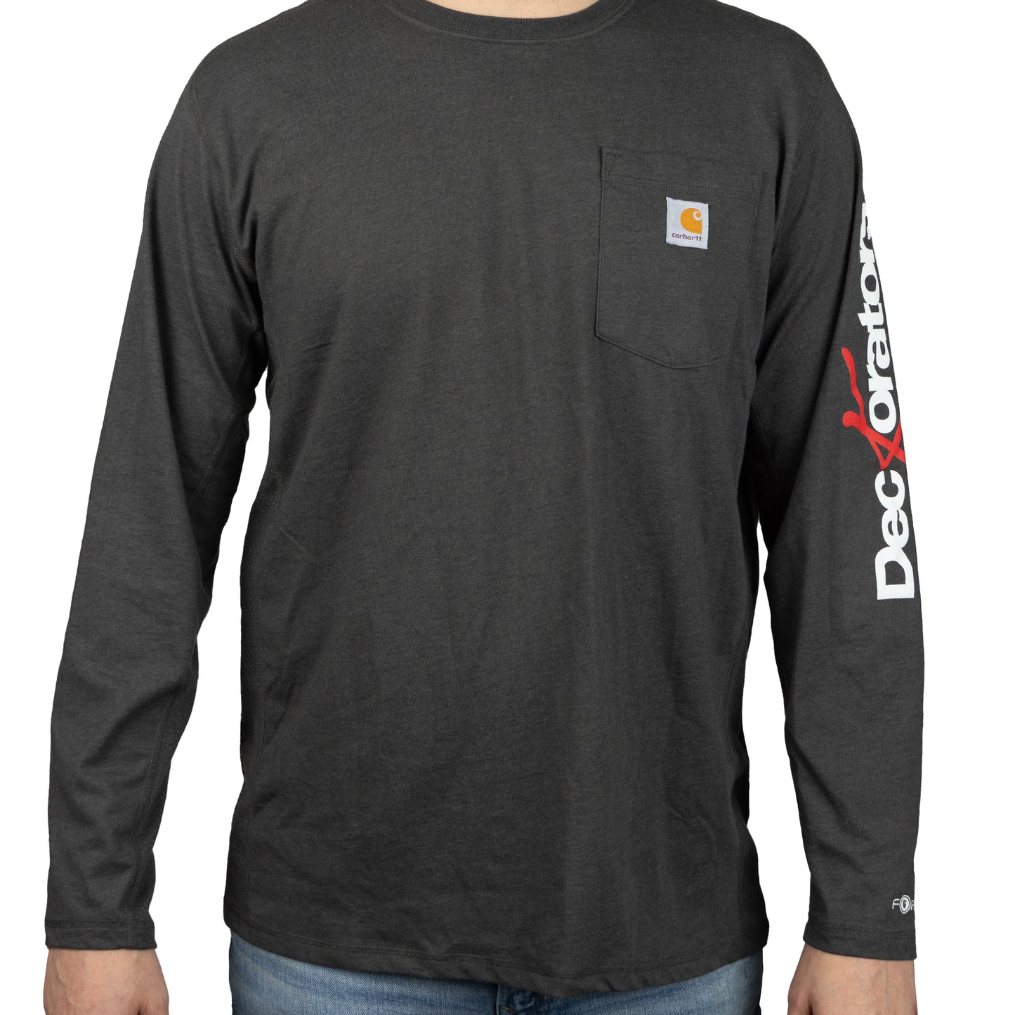 DECKORATORS MENS CARHARTT LONG SLEEVE POCKET SHIRT