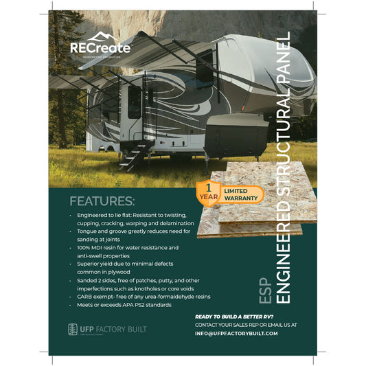 RECreate RV 5-8 TG Sell Sheets