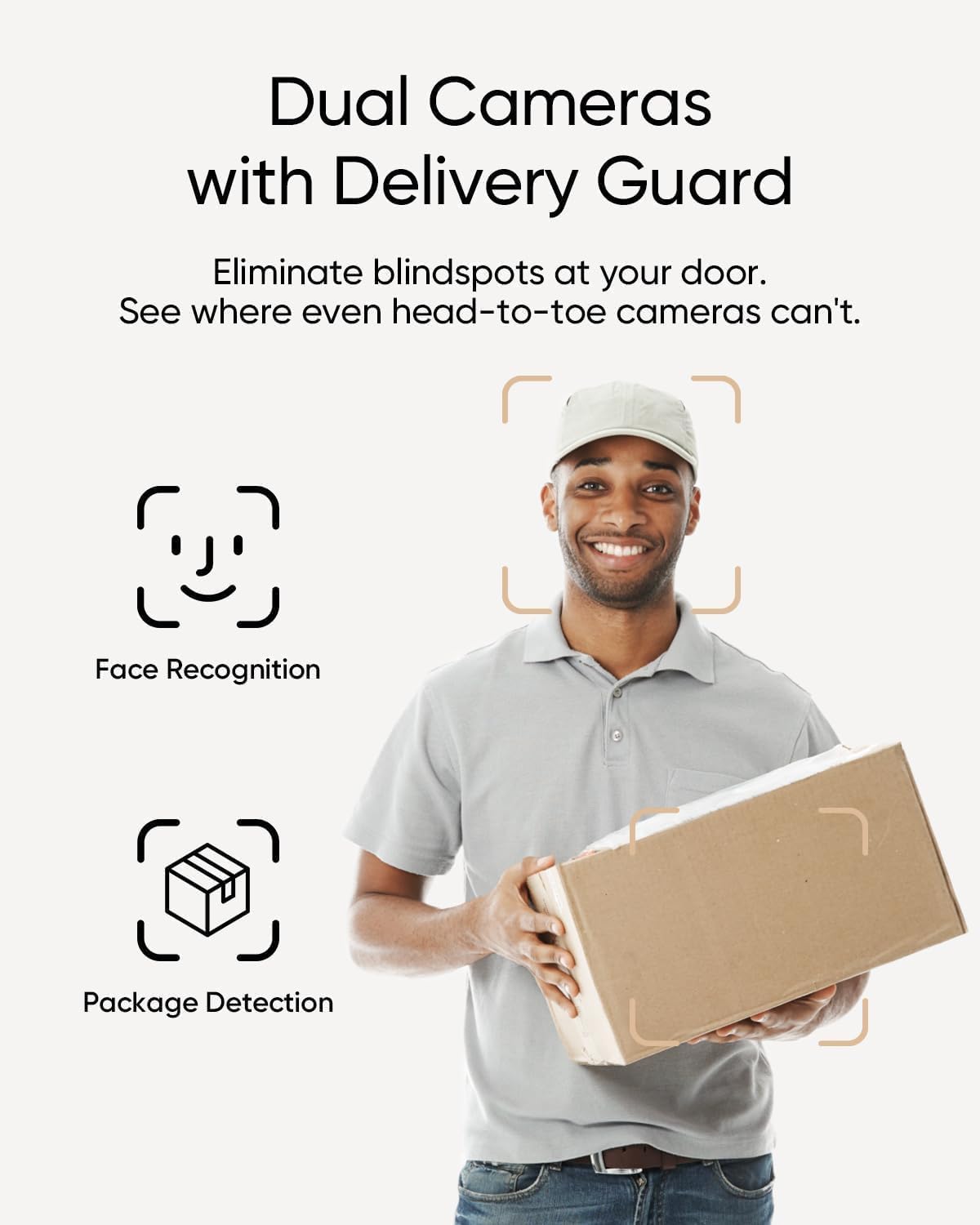 eufy Security Video Doorbell E340 Kit with Battery, 2K FHD, Built-in 8GB