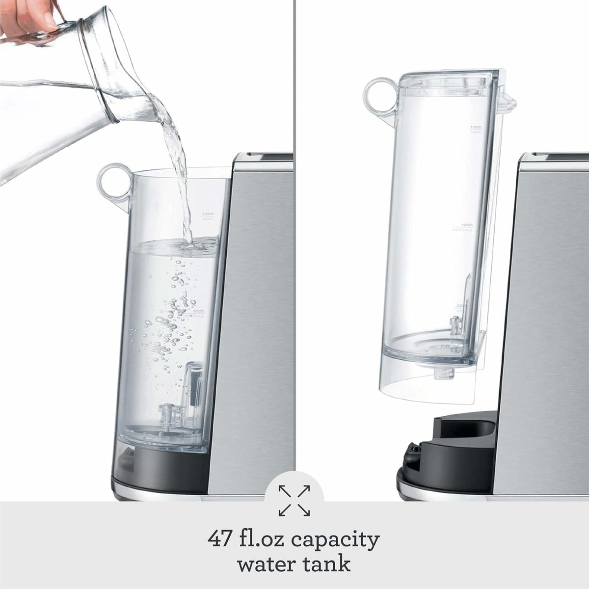 Breville BES450BSS Bambino Espresso Machine, Brushed Stainless Steel Make café-quality espresso, lattes and cappuccinos at home with this compact, manual coffee maker | Beginner-friendly