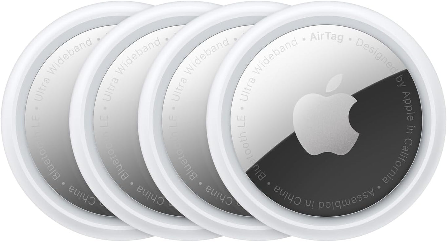 Airtag 4 Pack. Keep Track of and Find Your Keys, Wallet, Luggage, Backpack, and More. Simple One-Tap Set up with Iphone or Ipad
